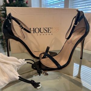 House of CB Black Marivel Heels Stilettos Shoes! Size 38, includes shoe bags!